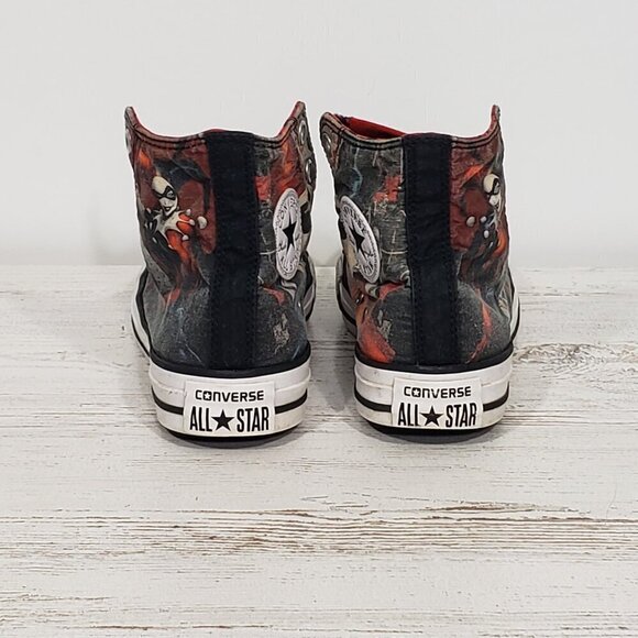 Converse All Star  Harley Quinn  High Top Sneakers  Women's 6   Men's 4 - Picture 5 of 12